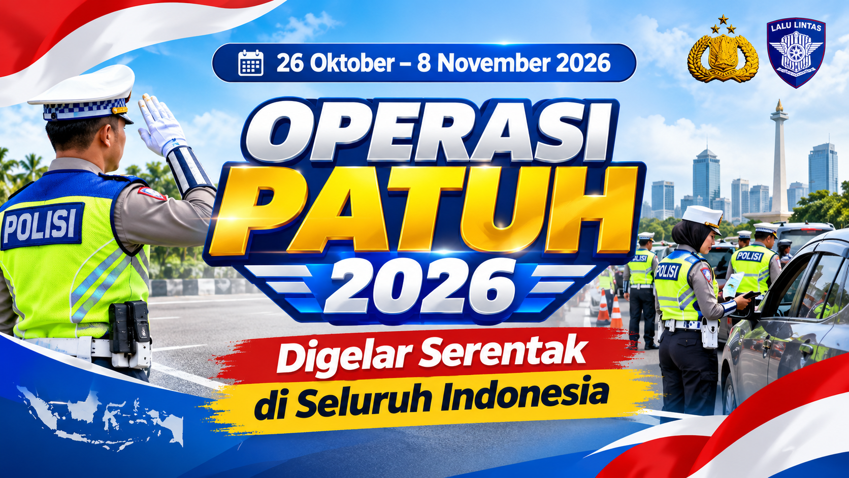 Operasi Patuh 2026 Digelar 26 Oktober, Korlantas Polri Bidik Perubahan Perilaku Pengendara