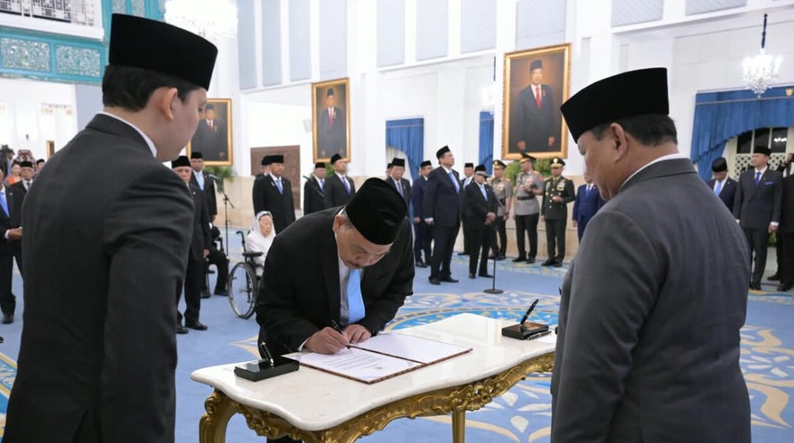 Presiden Prabowo Lantik Syahganda Nainggolan dan Fadli Tri Hartono